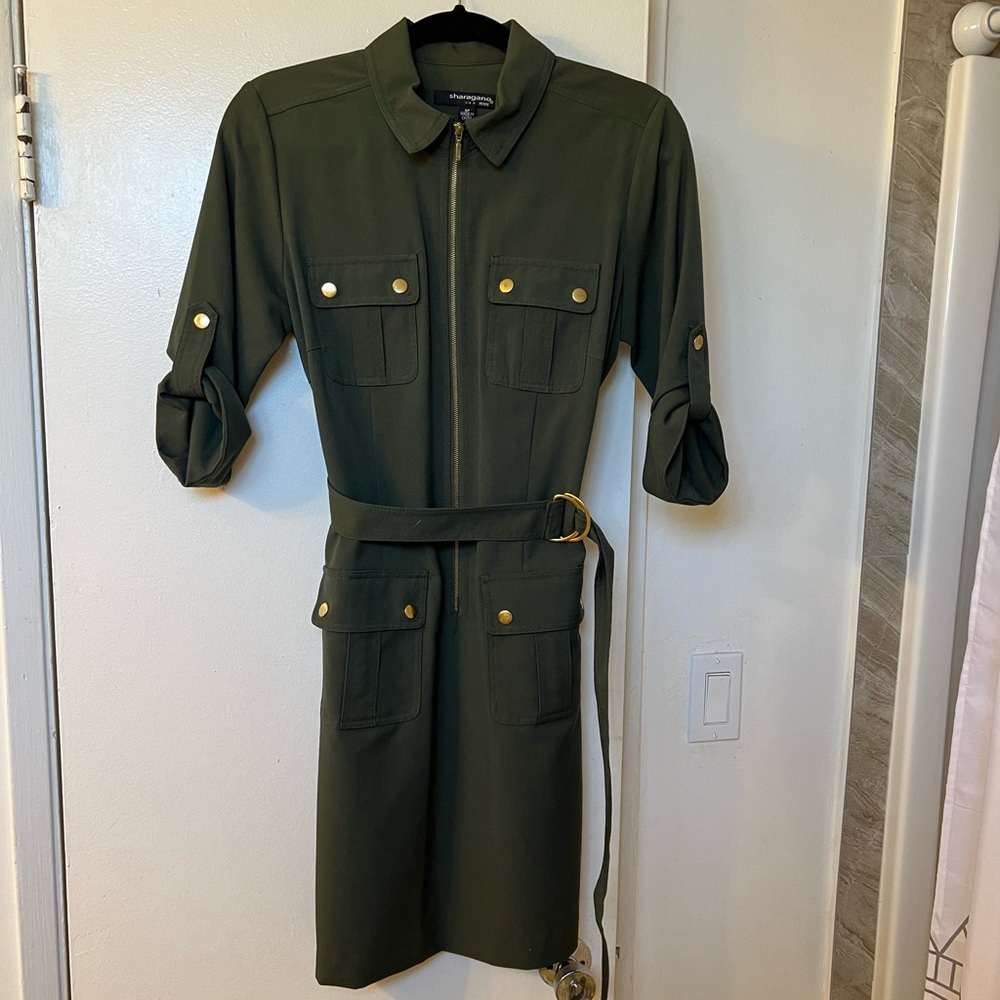 Forest Green Utility Dress